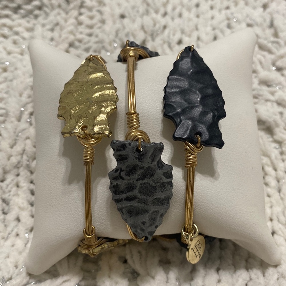 Bourbon & Boweties Arrowhead Bangle, Set of 3
